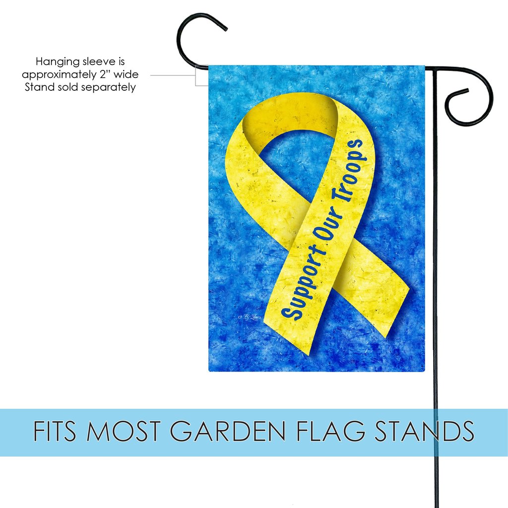 Support Our Troops Garden Flag - Image 2