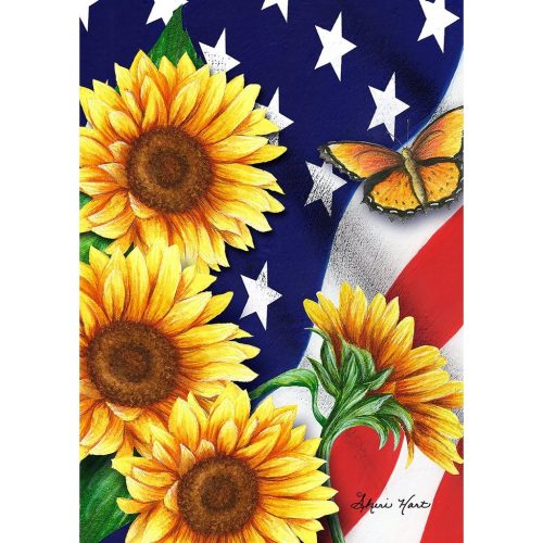 American Sunflowers Garden Flag
