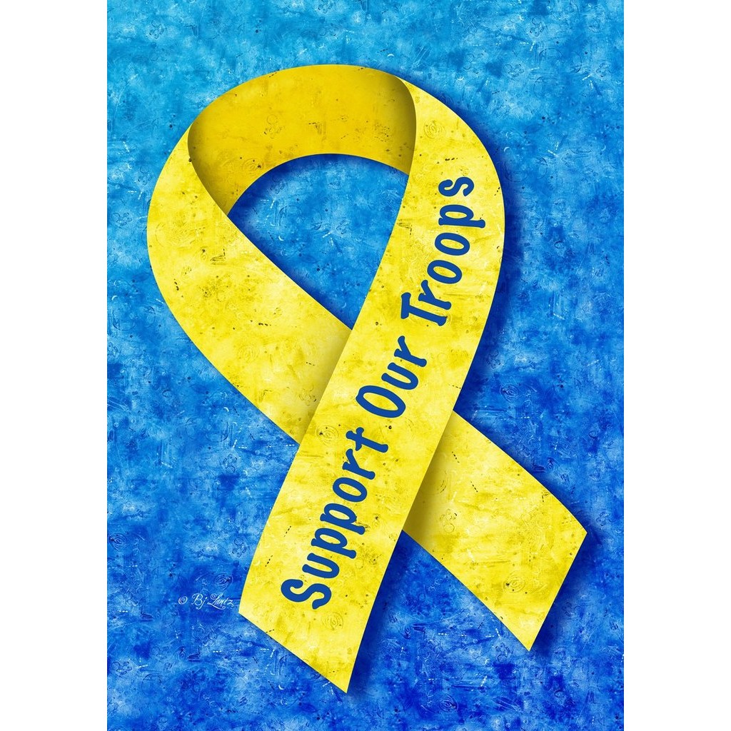 Support Our Troops Garden Flag