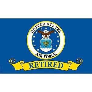 Air Force Retired Poly Flag