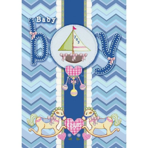 Baby Boy Garden Flag