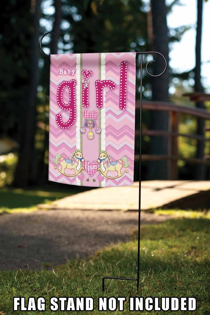 Baby Girl Garden Flag (12.5 x 18") - Image 3
