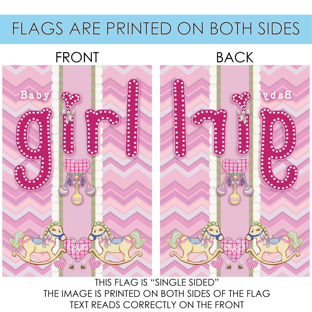 Baby Girl Garden Flag (12.5 x 18") - Image 4