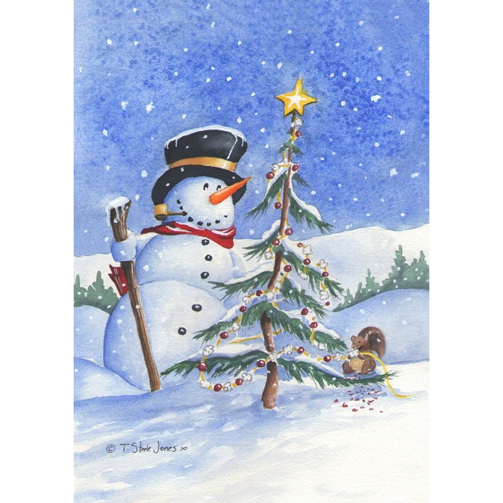 Snowtime Garden Flag