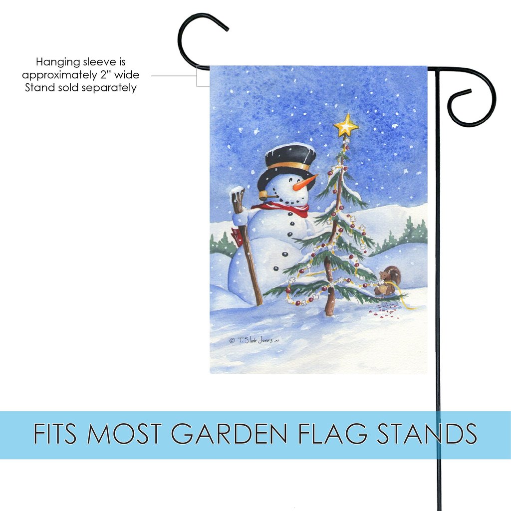 Snowtime Garden Flag (12.5 x 18") - Image 2