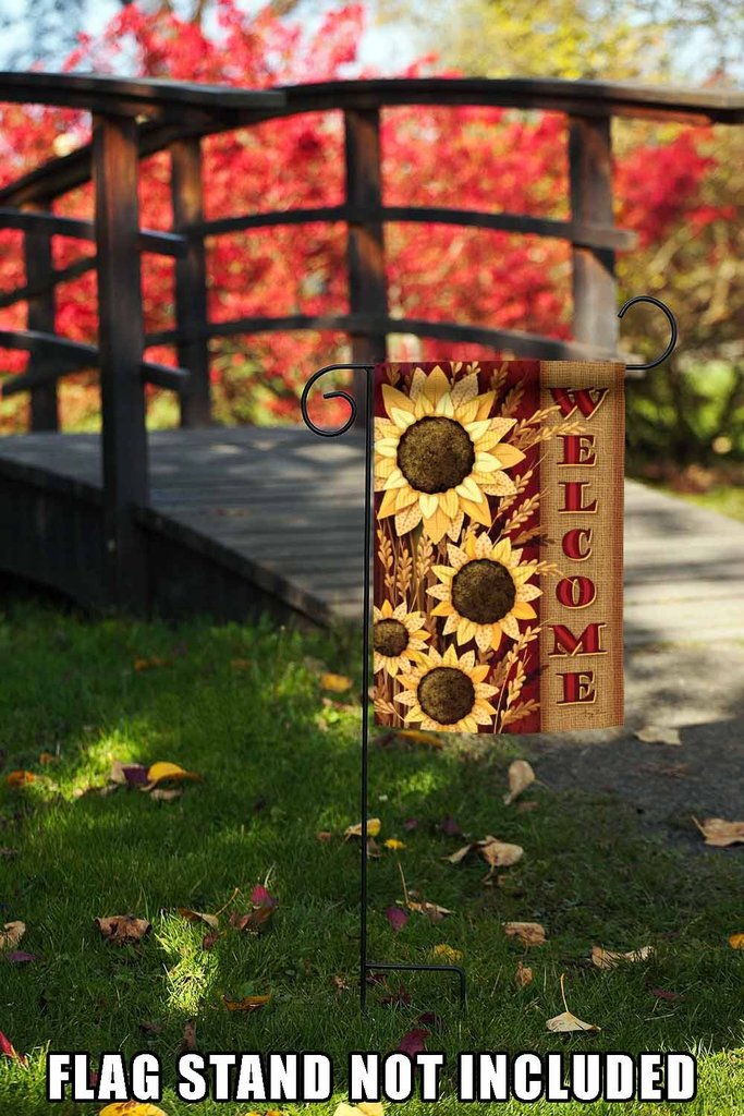 Welcome Sunflowers Garden Flag (12.5 x 18") - Image 3