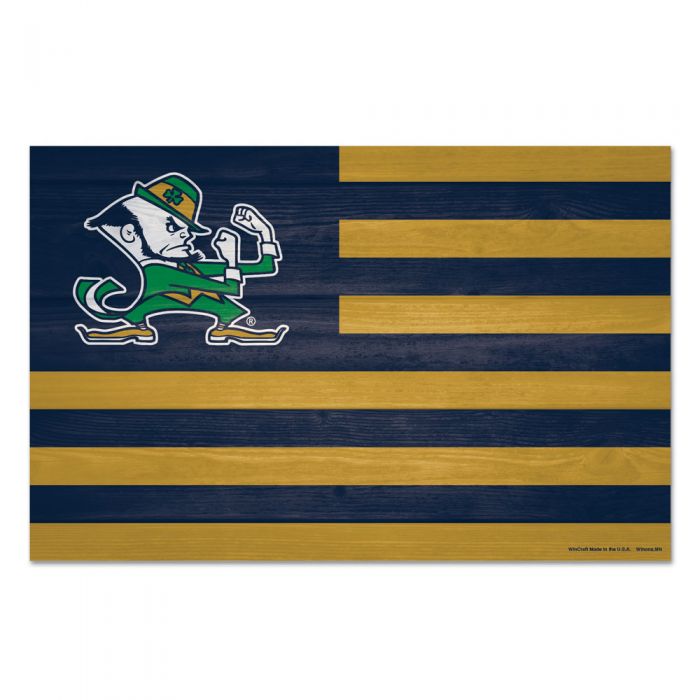 Notre Dame Wood Sign