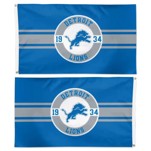 Detroit Lions Applique Flags 3' x 5'